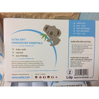 [Bán sỉ]Khăn sữa hộp 100% cotton MIPBI (MIPBI9)
