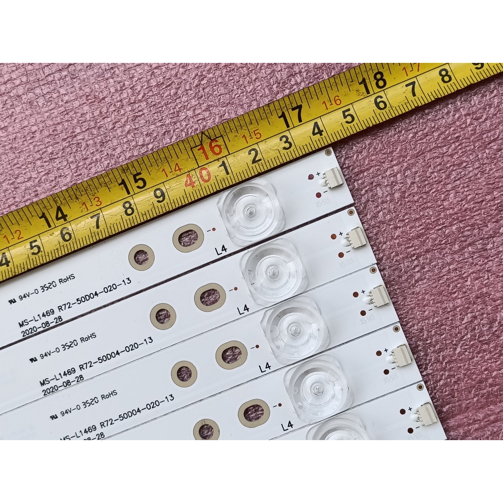 THANH LED TIVI A SANZO 50ES980 HÀNG MỚI 100%, BỘ 9 THANH MỖI THANH 4 BÓNG DÀI 44cm, MỖI BÓNG 3V JS-D-JP50EU-042EC