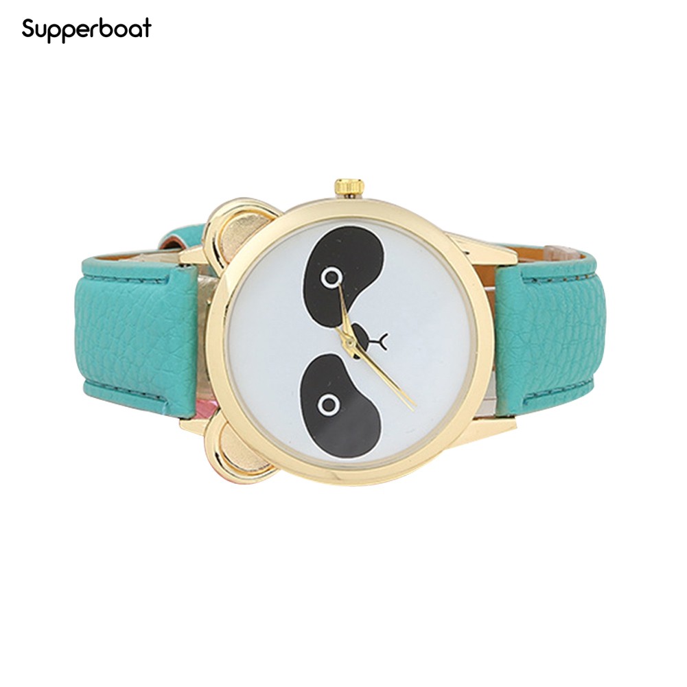 Đồng hồ quartz chạy kim với họa tiết con gấu trúc SB | BigBuy360 - bigbuy360.vn