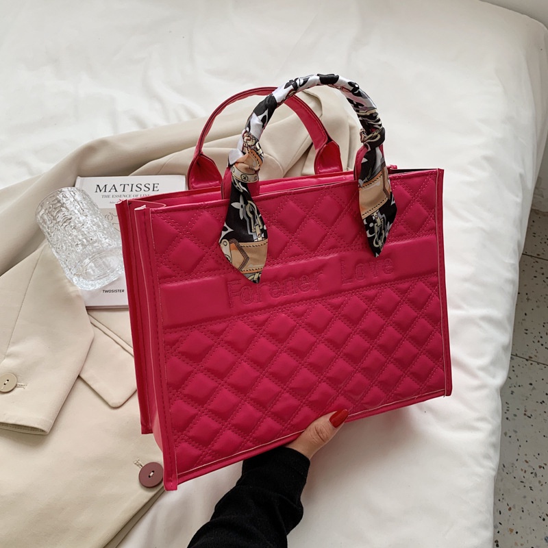 Túi Xách Cỡ Lớn Họa Tiết Hình Thoi / Chữ Cái Thời Trang Cho Nữ