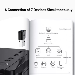 Bộ Chuyển Đổi Bluetooth 5.1 Mini Baseus USB