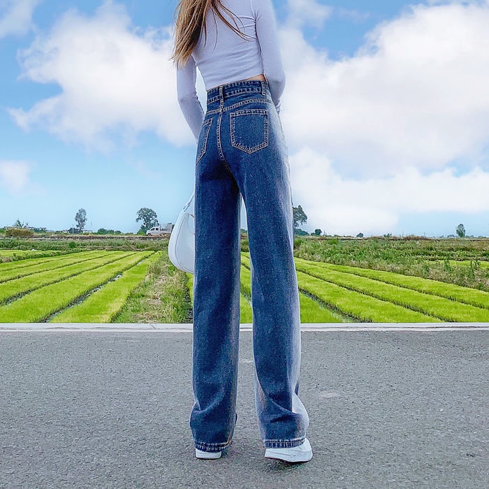 NEW  Quần Suông Dài Bigsize Nữ - Lưng Siêu Cao / Jean Ống Rộng đẹp