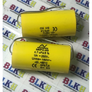 Tụ loa phân tần cao cấp 250v 4.7uf 16x36mm chính hãng av - italy