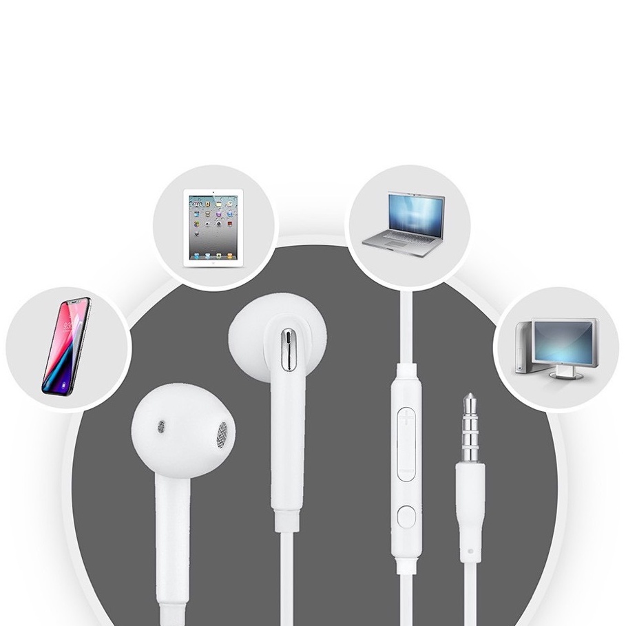 Tai nghe có dây samsung s7 jack 3.5mm nhét tai,dùng chung cho các dòng android,âm thanh cực hay bass treble căng đét.