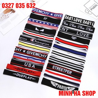 Băng đô đội đầu co giãn unisex thời trang