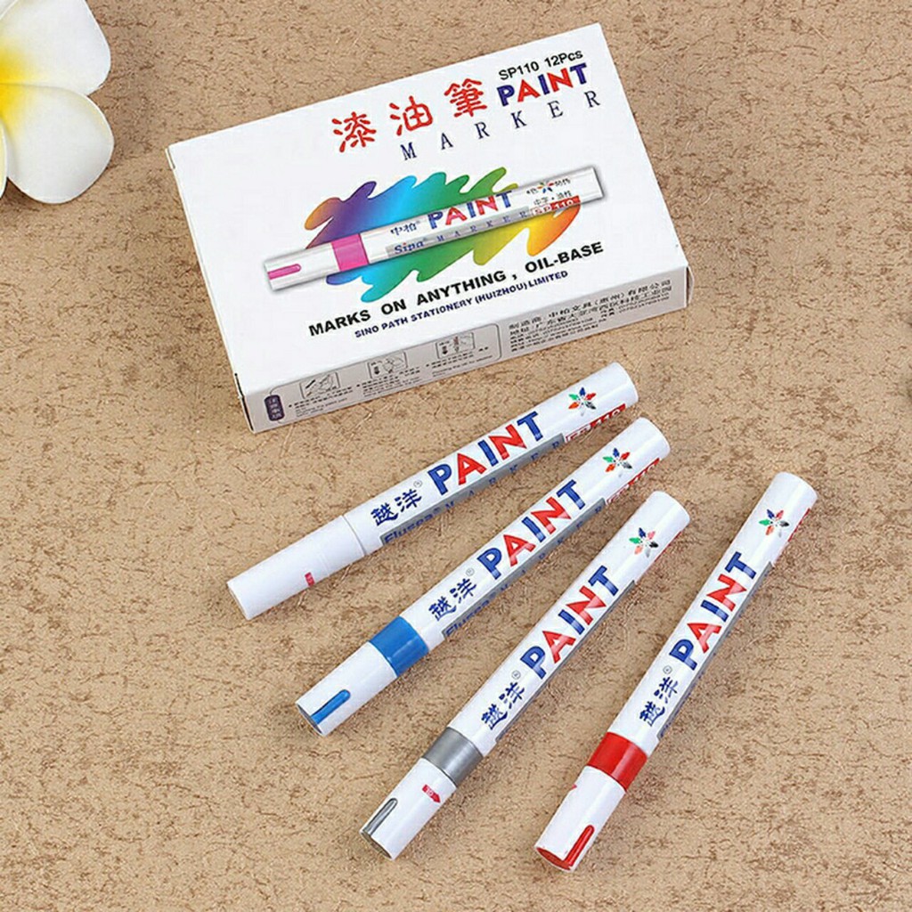 Bút sơn PAINT MAKER chống nước đa năng vẽ lốp xe hơi/giấy/gỗ/thủy tinh/đá/kim loại