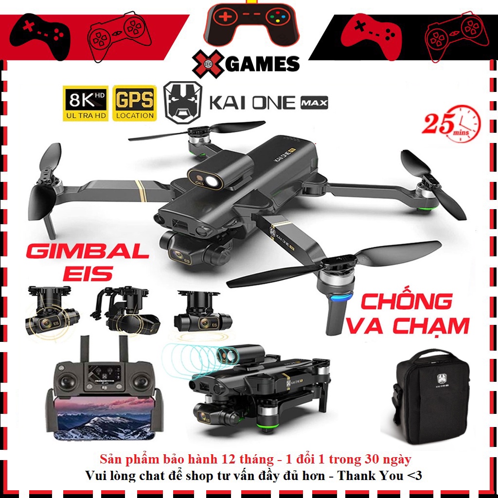 🔥𝓖𝓟𝓢/ 𝓖𝓛𝓞𝓝𝓐𝓢𝓢 𝓣ự Độ𝓷𝓰 𝓣𝓻ở 𝓥ề🔥 Flycam Gimbal Drone không chổi than Kai One Pro 3 Axis máy bay điều khiển từ xa 5G