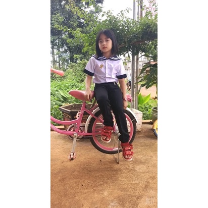 Áo trắng trơn nữ cổ sen thương hiệu Rooc