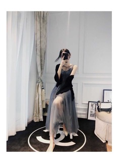 Đầm tiểu thư quý tộc hai lớp