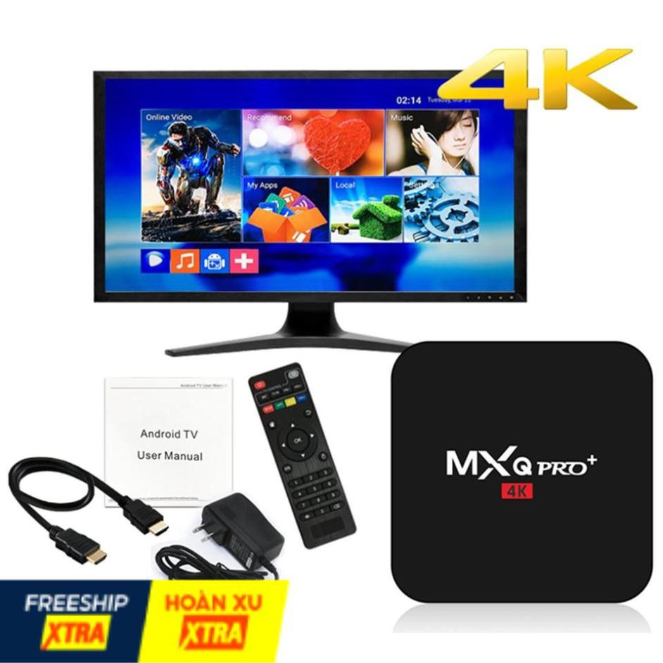 TV Box Truyền hình 4K MXQ Pro 2G+16G Tích hợp FPT Play (Chính hãng) Chip ngon S905W