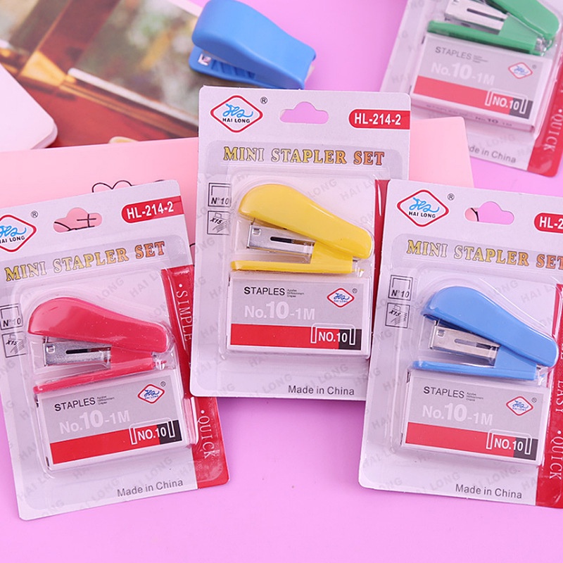 Máy dập ghim mini 4*1,7*2,8cm (ghim 3-5 tờ), Máy dập ghim Mini