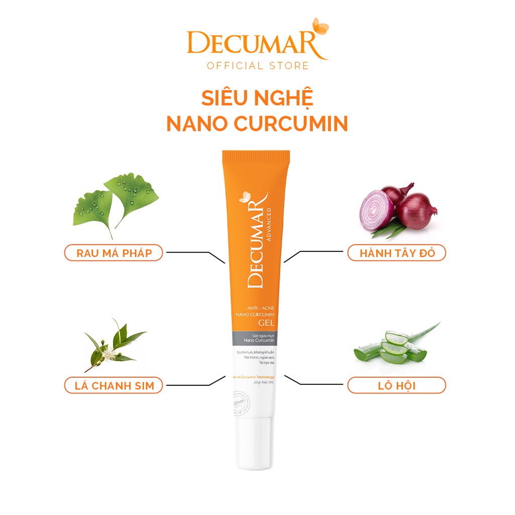 Bộ đôi sản phẩm Siêu Nghệ Decumar Advanced THC sạch các loại mụn và sáng da sau 2 tuần