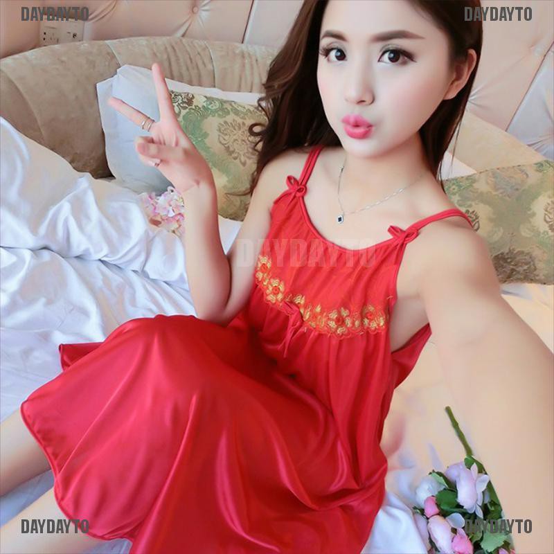 Đầm Ngủ Vải Lụa Satin Plus