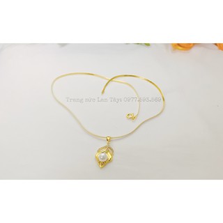 dây chuyền hoa mạ vàng 9999