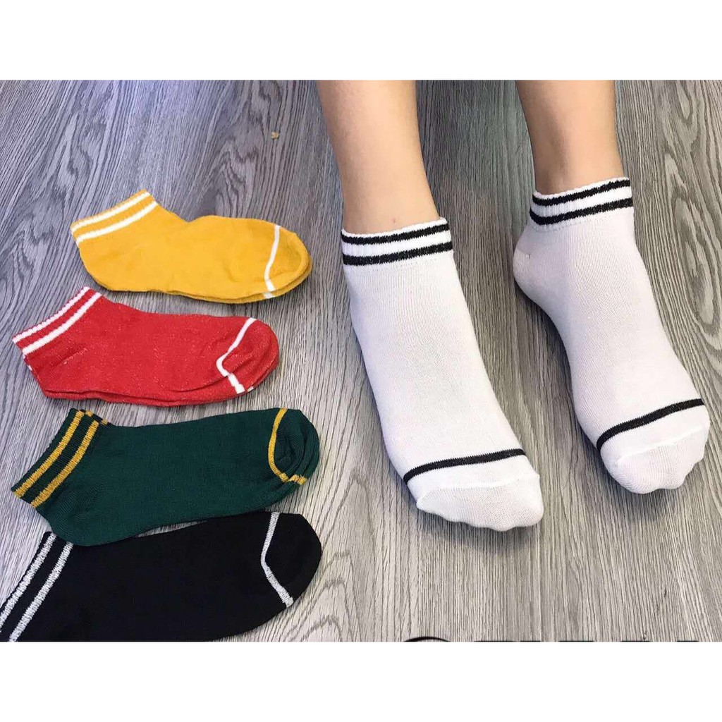 combo 5 đôi tất Nam Nữ cổ ngắn