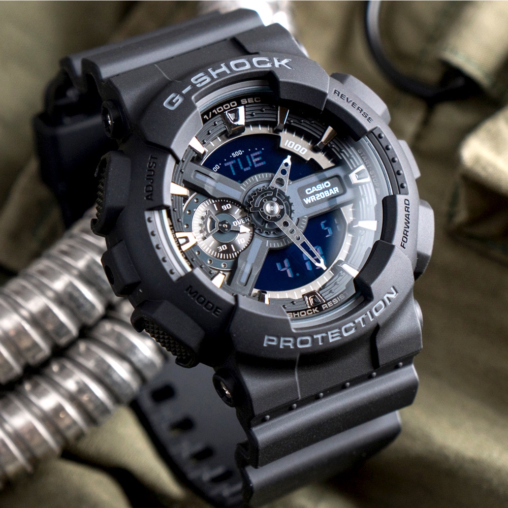 Đồng Hồ Thể Thao Nam Nữ CASIO G-Shock GA-110-BDR  Chống va đập, ảnh thật, full box , Autolight , chống nước chống shock | BigBuy360 - bigbuy360.vn