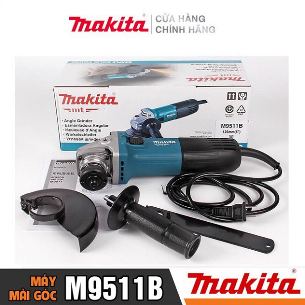 [Chính Hãng] Máy Mài Góc Makita M9511B (850W-125MM) - Công Tắc Trượt, Bảo Hành Tại Các TTBH Toàn Quốc