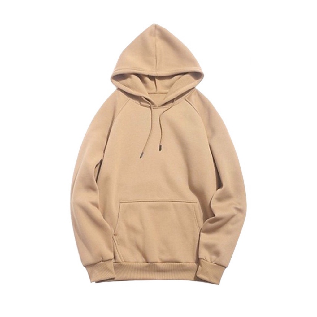 [FREESHIP_50K] Áo hoodie trơn nỉ PE Cacao giữ ấm tốt bb_hoodie
