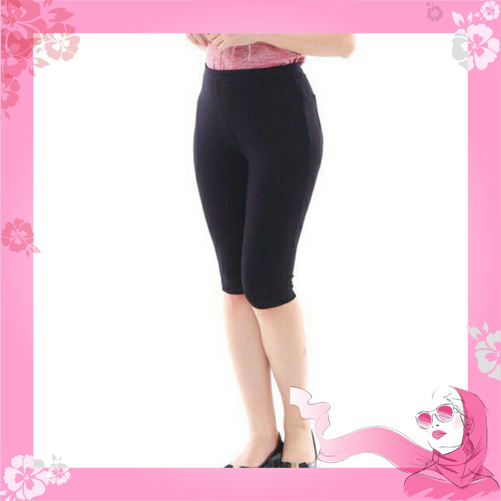 Quần legging nữ ngố 4 túi chất cotton