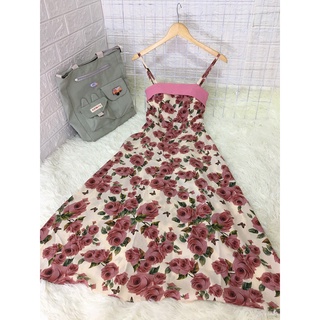 MD35 Đầm maxi 2 dây dáng dài
