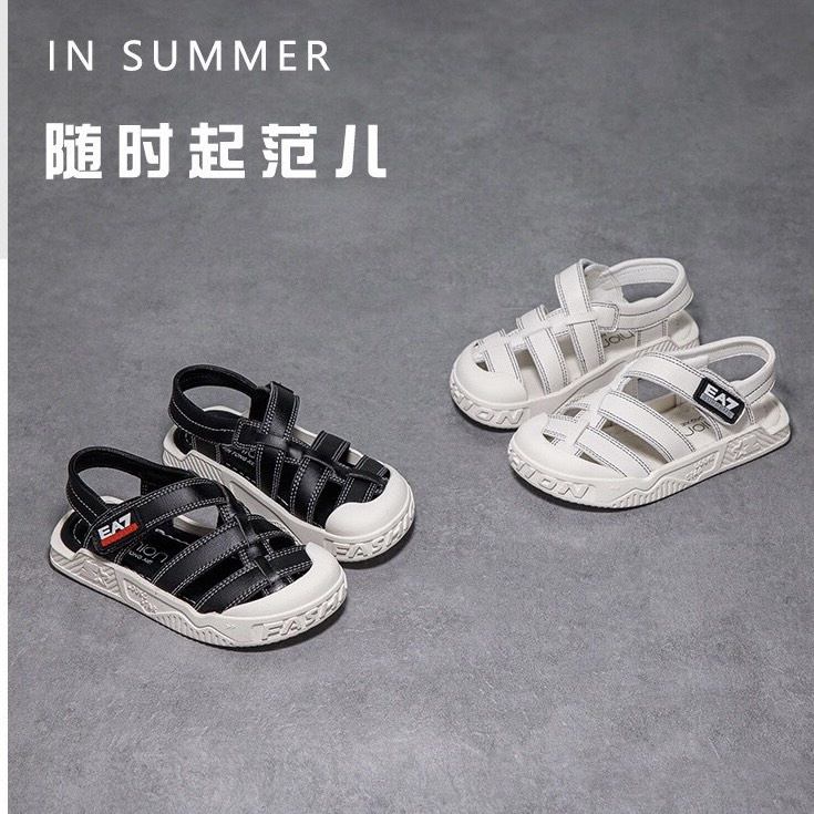 Sandal bé trai - dép rọ quai hậu cho bé đi học, đi chơi, đế mềm êm chân QCCC Babybees ABC523