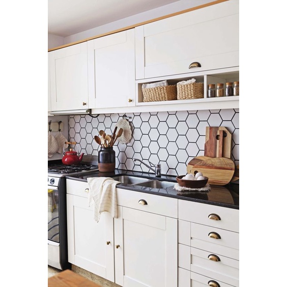 Decal gạch bông dán bếp theo bảng màu khách yêu cầu - Nhiều kích thước - HN Decor