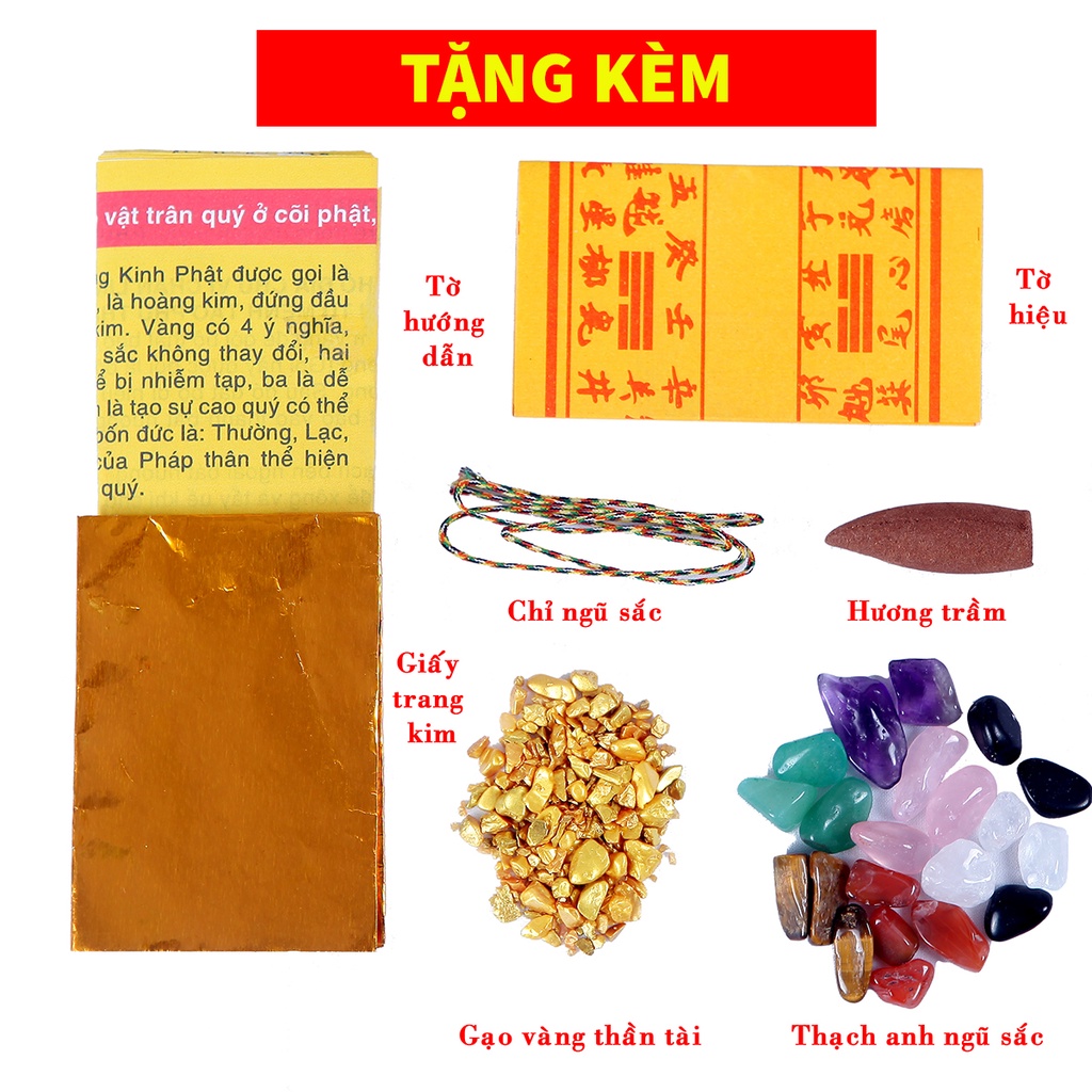 Bộ thất bảo – cốt bát hương chuẩn thương hiệu Linh Phẩm Phong Thủy