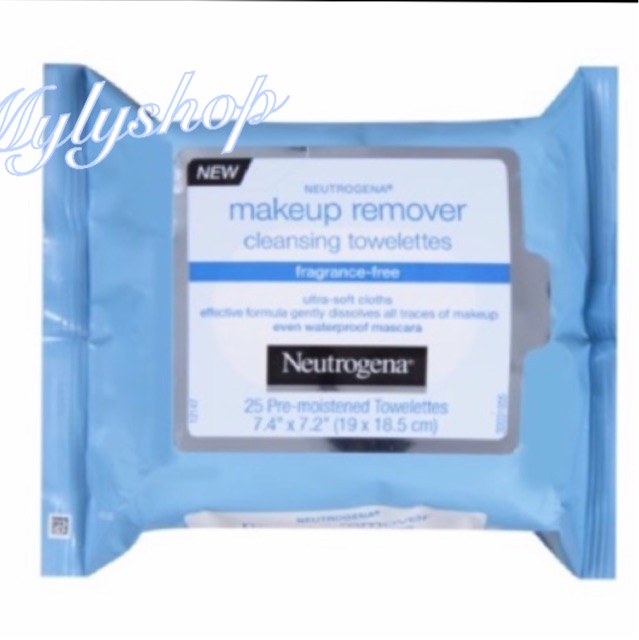 Khăn giấy tẩy trang Neutrogena Makeup Remover Cleasing Tơelettes 25pcs