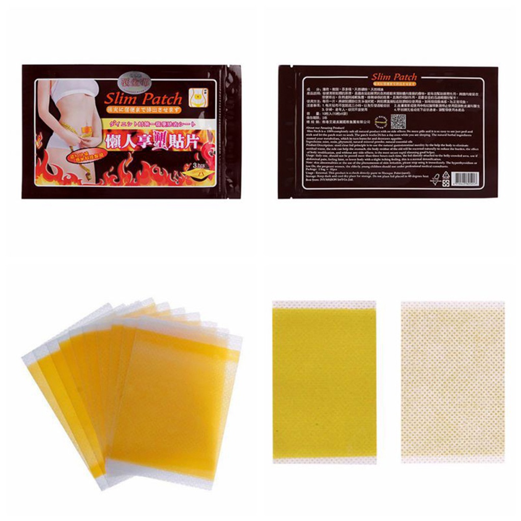 Set 10 miếng dán giảm béo đốt cháy mỡ thừa làm thon gọn cơ thể cho nữ