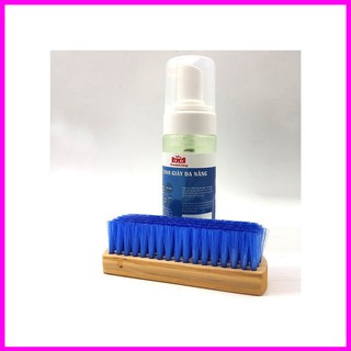 Chai Bọt vệ sinh giày đa năng   loại to 150ml tặng kèm bàn chải