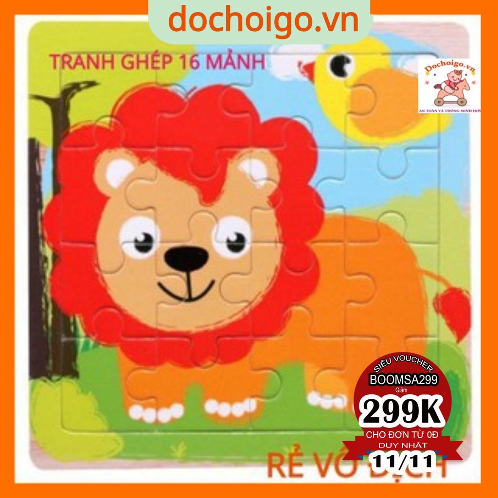 Tranh Ghép Hình 16 Mảnh Cho Bé