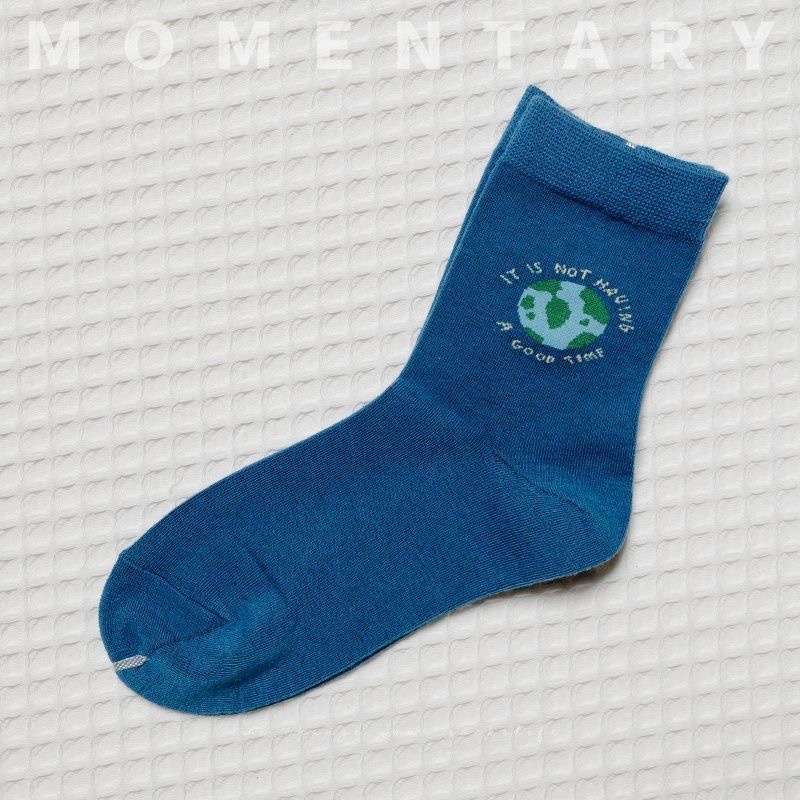 Vớ Ống Trung Bình In Họa Tiết Cây Cối Mùa Thu Phong Cách Nhật Bản Cho Nữ Sinh