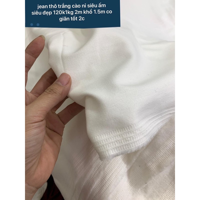 Jean thô trắng cào nỉ mùa đông | BigBuy360 - bigbuy360.vn