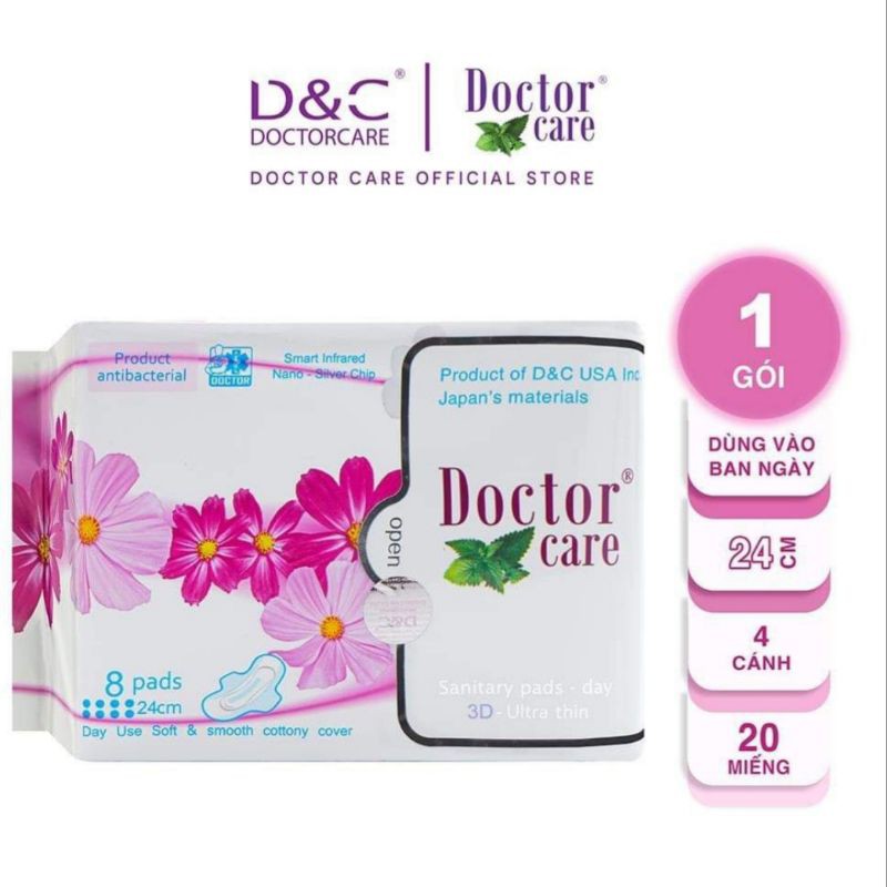 10 gói băng vệ sinh thảo dược Doctor Care ban ngày