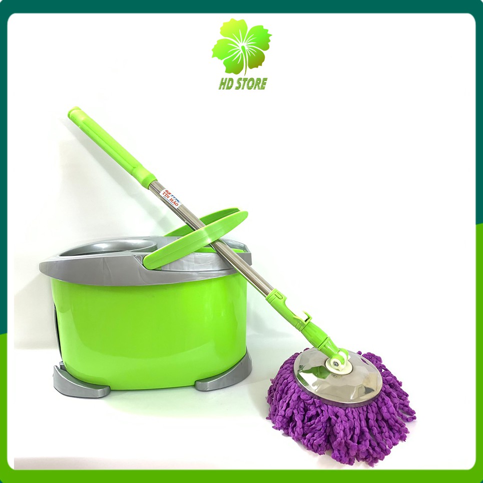 [Cao Cấp] Bộ lau nhà 360 độ thông minh tự vắt THC-3S Spin Mop