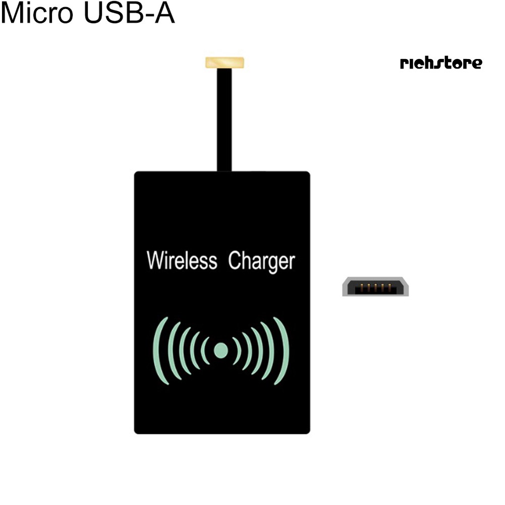 Miếng dán sạc không dây Type-C Qi cho Iphone Android tiện dụng