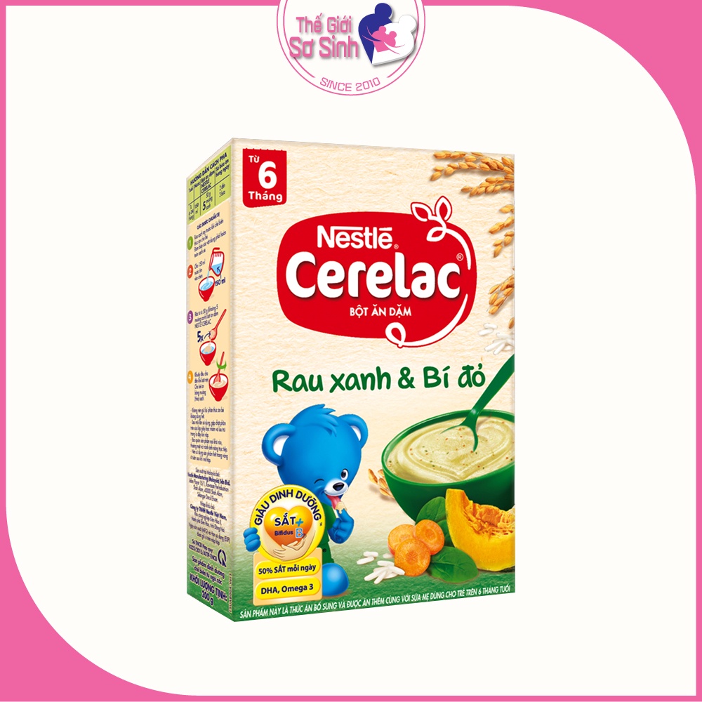 Nestle Bột Ăn Dặm Nhiều Vị, Giúp Bé Dễ Tiêu Hóa, Giàu Dinh Dưỡng, Nguyên Liệu Tự Nhiên - Thế Giới Sơ Sinh
