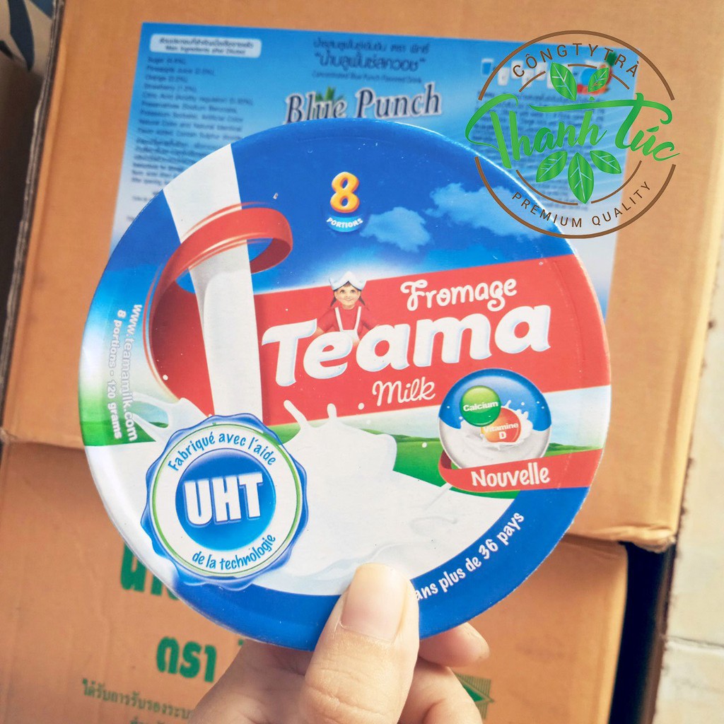 Phô Mai Miếng Tươi Teama Hộp 8 Viên &amp; 16 Viên