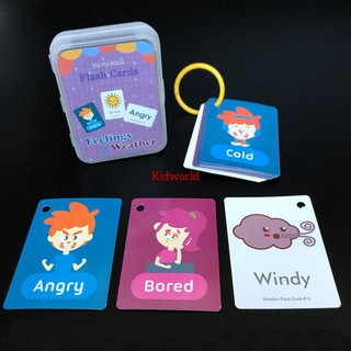Flash Card Học Tiếng Anh Cho Bé  - 1 Hộp có 1 chủ đề - Kidshop