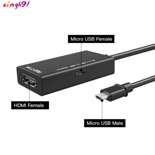 Micro USB to HDMI 1080P Video Graphic Converter Adapter for Android Phones and Tablets