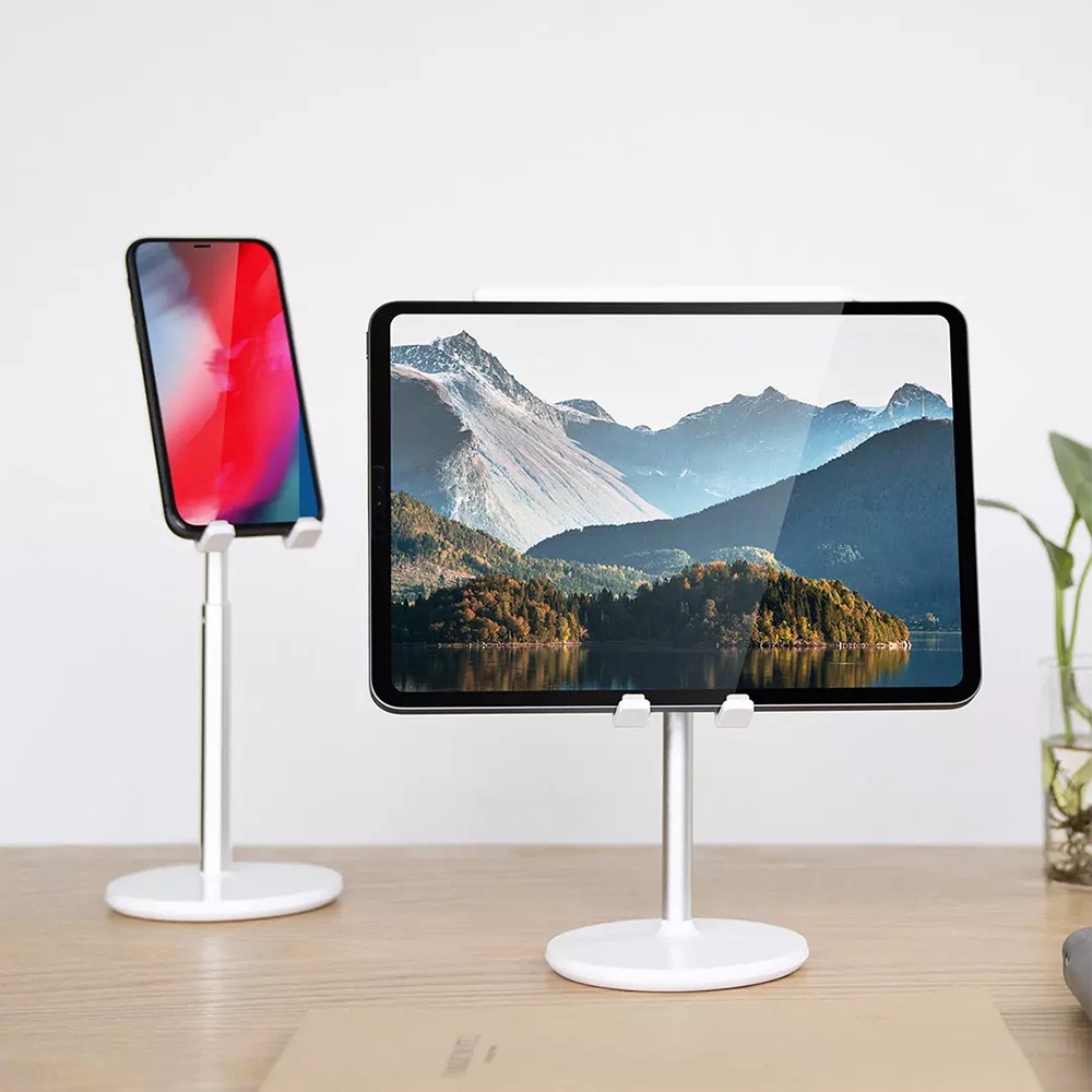 Giá đỡ điện thoại/ máy tính bảng Uareliffe DSHJ-B-2001 bằng hợp kim nhôm có lỗ sạc ổn định có thể điều chỉnh