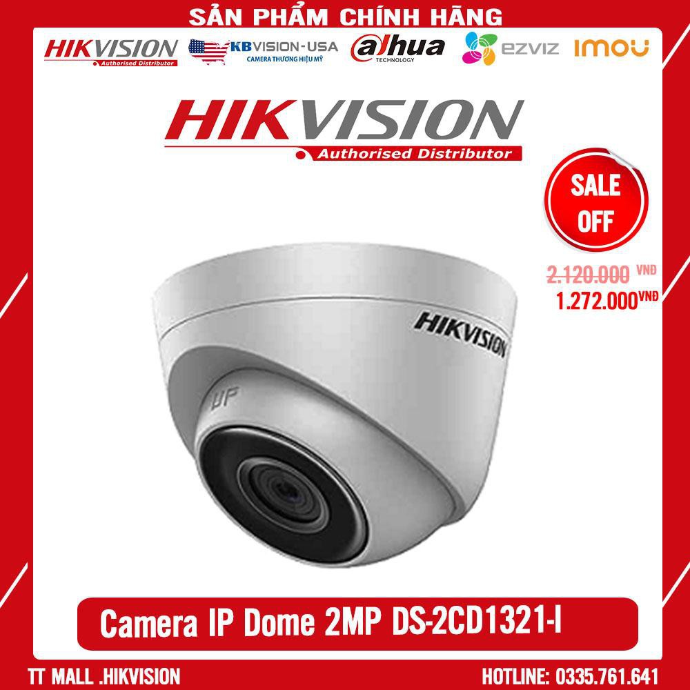 .  Camera Dome IP Hikvision DS-2CD1321-I 2MP hàng chính hãng bảo hành 2 năm .