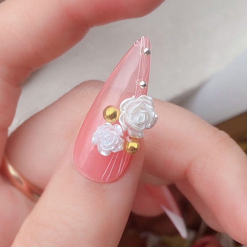 Phụ Kiện Trang Trí Móng Tay Hình Hoa Bướm Đính Đá Xinh Xắn