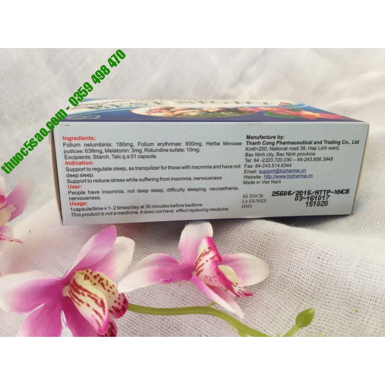 [GIÁ GỐC] Dưỡng Tâm Minh Best Night hỗ trợ ngủ ngon - Hộp 30 viên