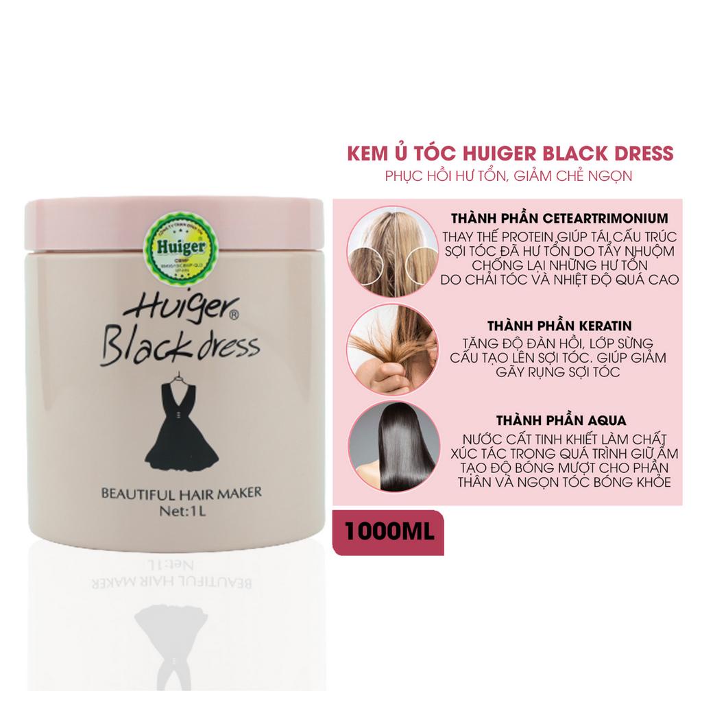 Kem hấp ủ tóc Huiger Collagen suôn mượt tóc, thơm lâu, phục hồi tóc hư tổn kem hấp ủ tóc Huiger dầu xả tóc