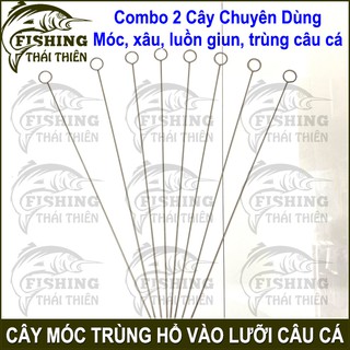 Combo 2 Cây Móc Trùng Giun Vào Lưỡi Câu Cá