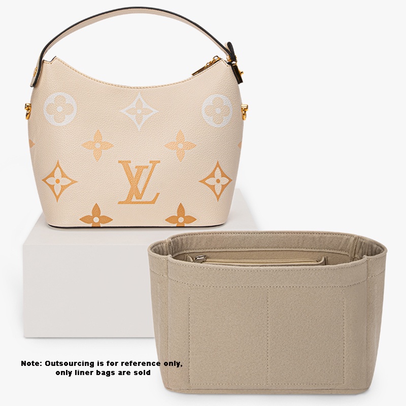Túi chèn cho túi xách LV EVERTONER Marshmallow Hobo vải nỉ có khóa kéo sức chứa lớn đựng mỹ phẩm tiện lợi
