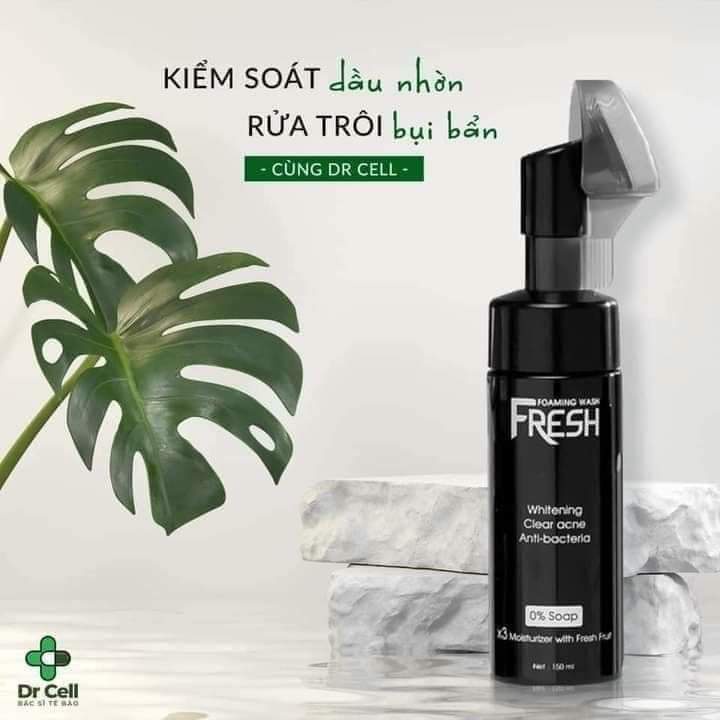 Sửa Rửa Mặt Đầu Cọ Thông Minh Nhẹ Nhàng Cuốn Trôi Bụi Giúp Da Sạch Sâu Ngăn Ngừa Mụn Dr Cell 150ml - CL06