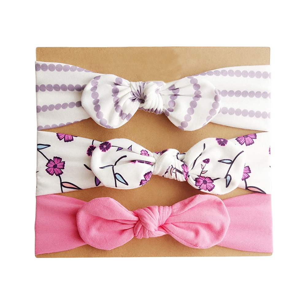 Set 3 Băng Đô Nơ Xinh Xắn Dành Cho Bé Gái