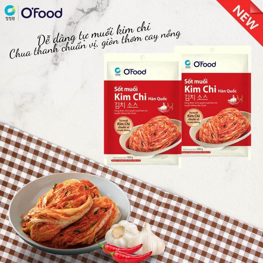 Sốt muối kim chi Hàn Quốc Ofood 180g - Sốt làm kim chi, xốt làm kim chi, xốt muối kim chi